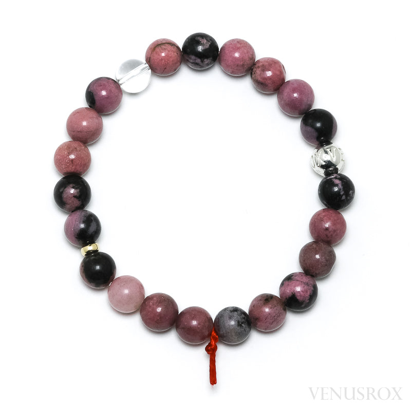 Rhodonite Bead Bracelet from Madagascar | Venusrox