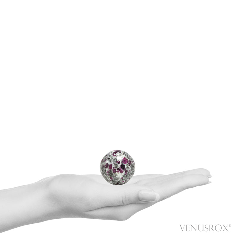Ruby in Rhyolite Polished Sphere from India | Venusrox