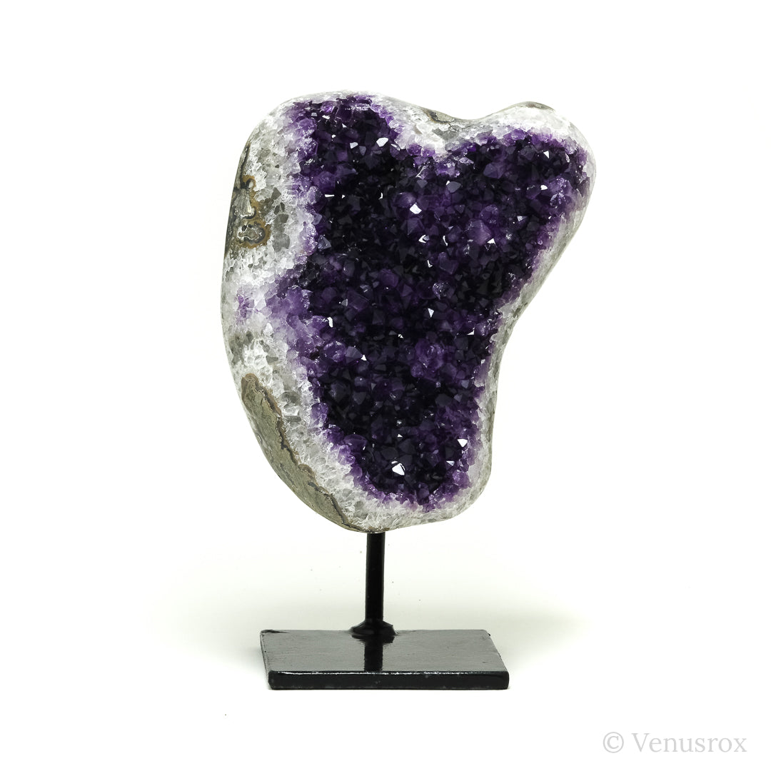 Amethyst with Quartz, Agate & Matrix Part Polished/Part Natural Cluster from Uruguay | Venusrox