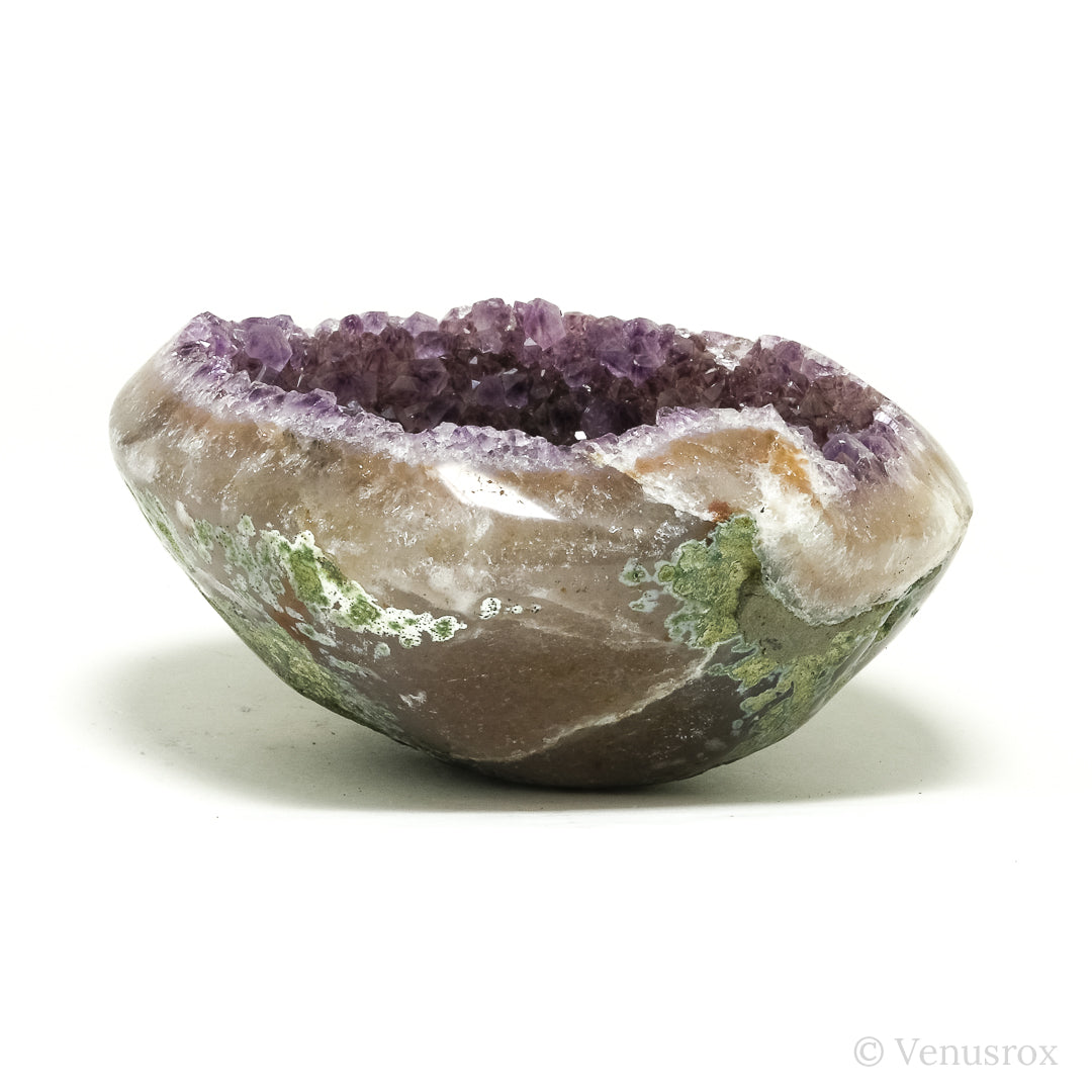 Amethyst with Quartz, Agate & Matrix Part Polished/Part Natural Cluster from Uruguay | Venusrox