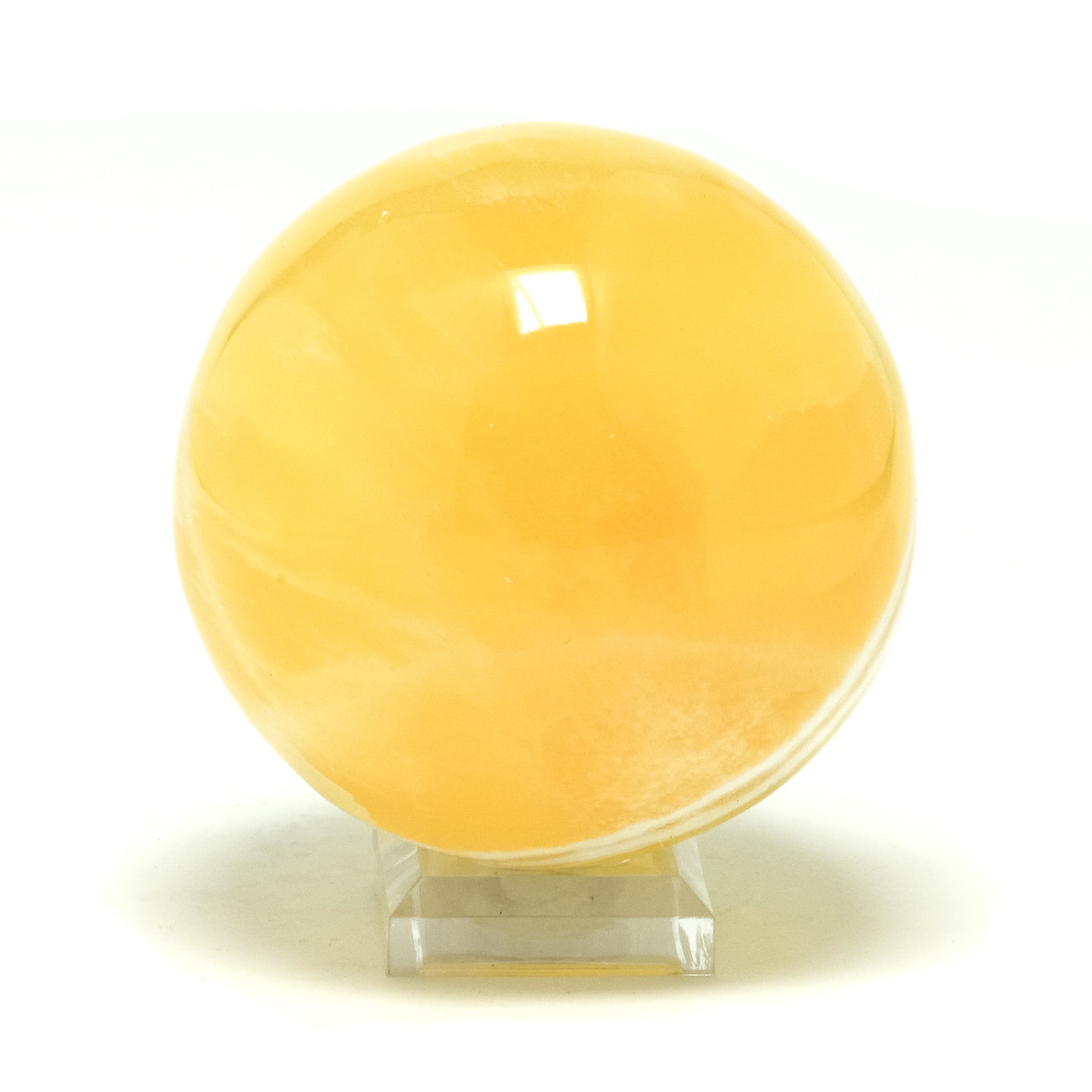 Orange Calcite Sphere from Utah, USA | Venusrox