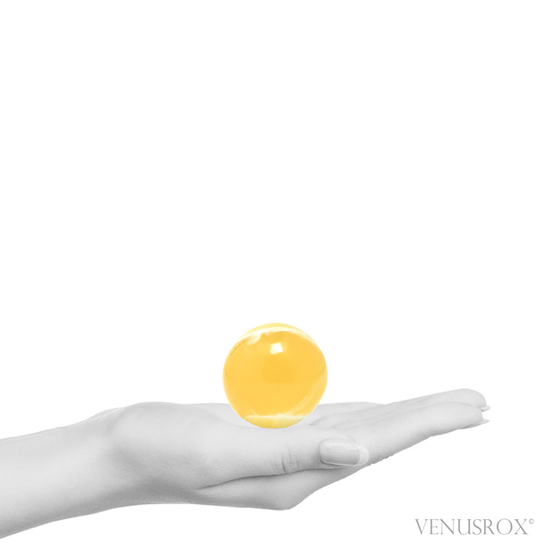 Orange Calcite Sphere from Utah, USA | Venusrox