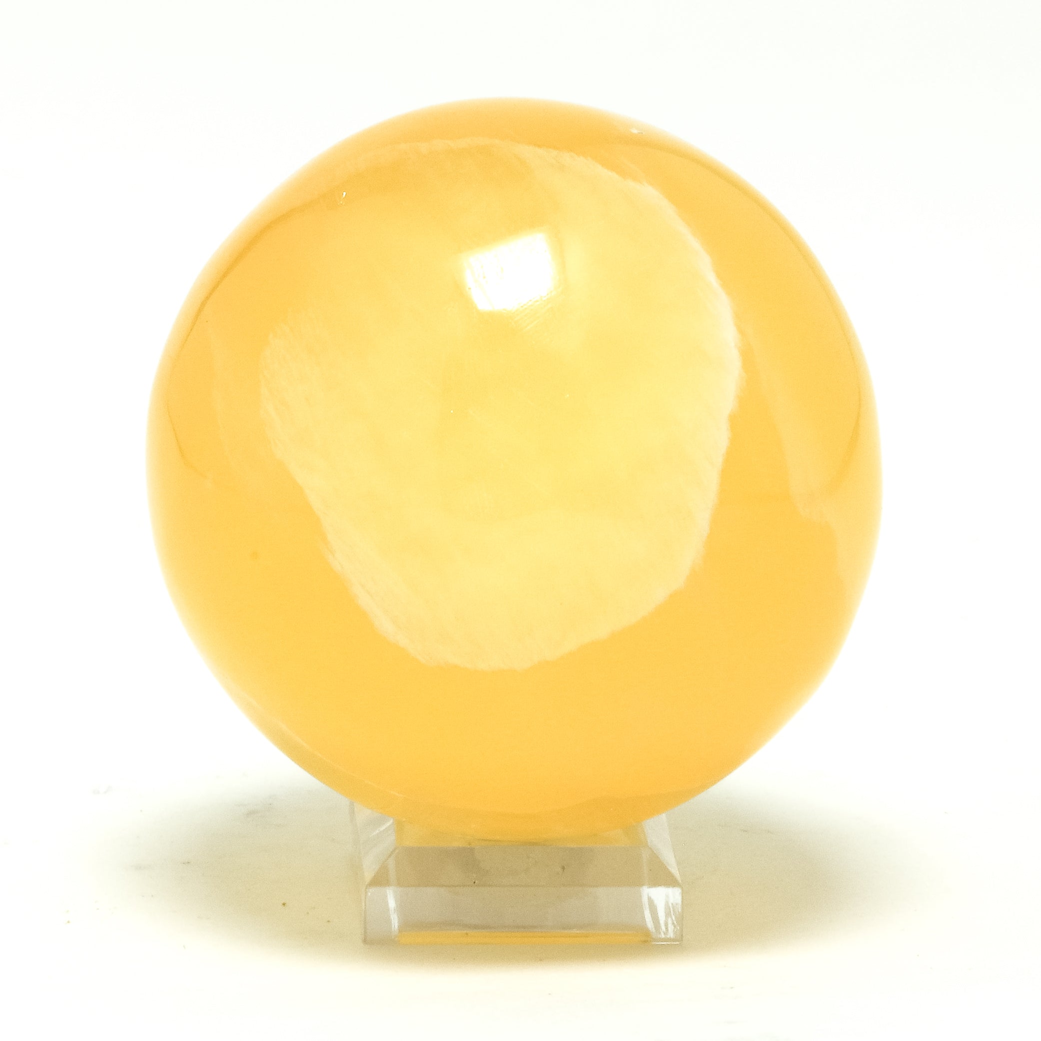 Orange Calcite Sphere from Utah, USA | Venusrox