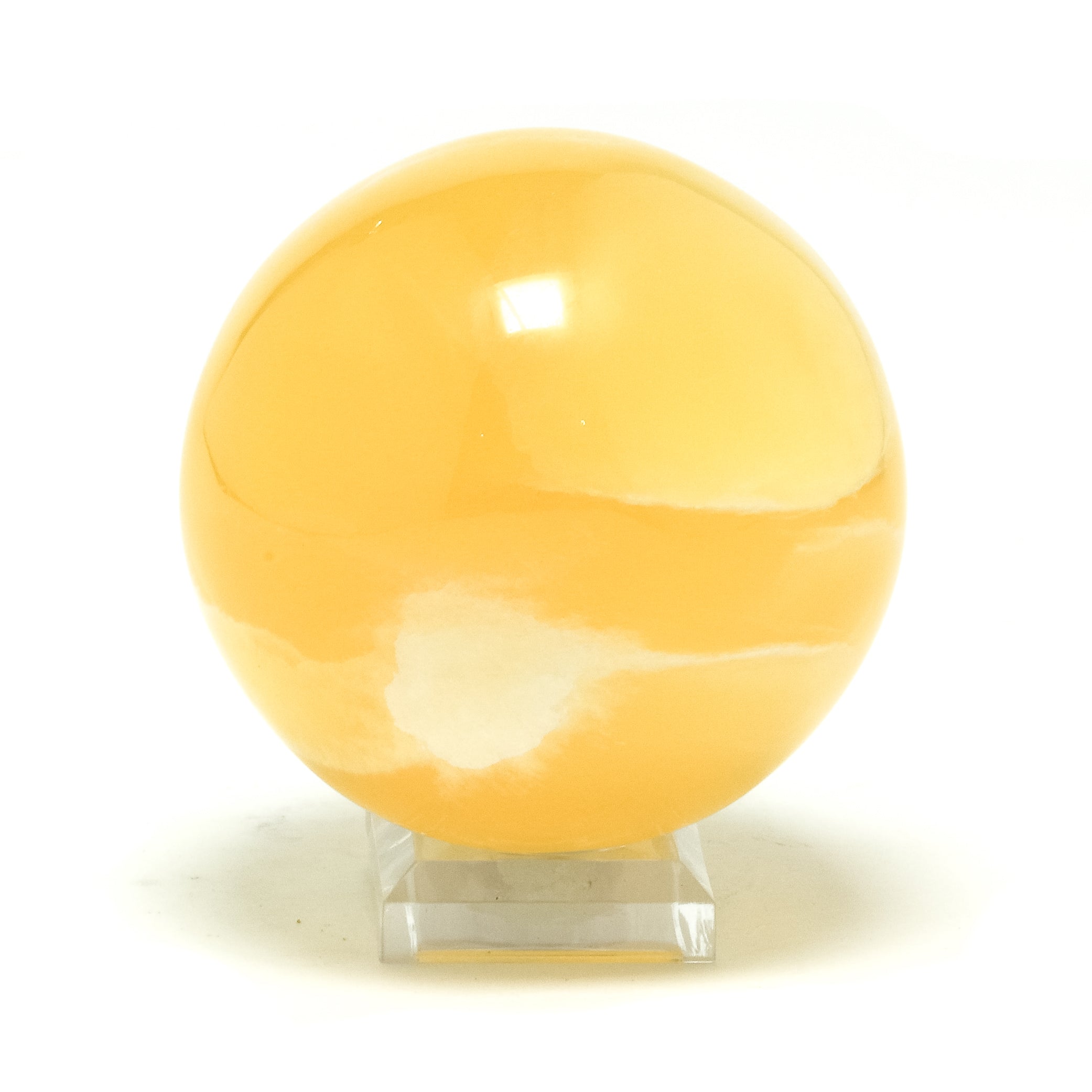 Orange Calcite Sphere from Utah, USA | Venusrox