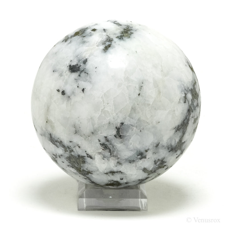 Pyrite in Quartz Polished Sphere from Peru | Venusrox