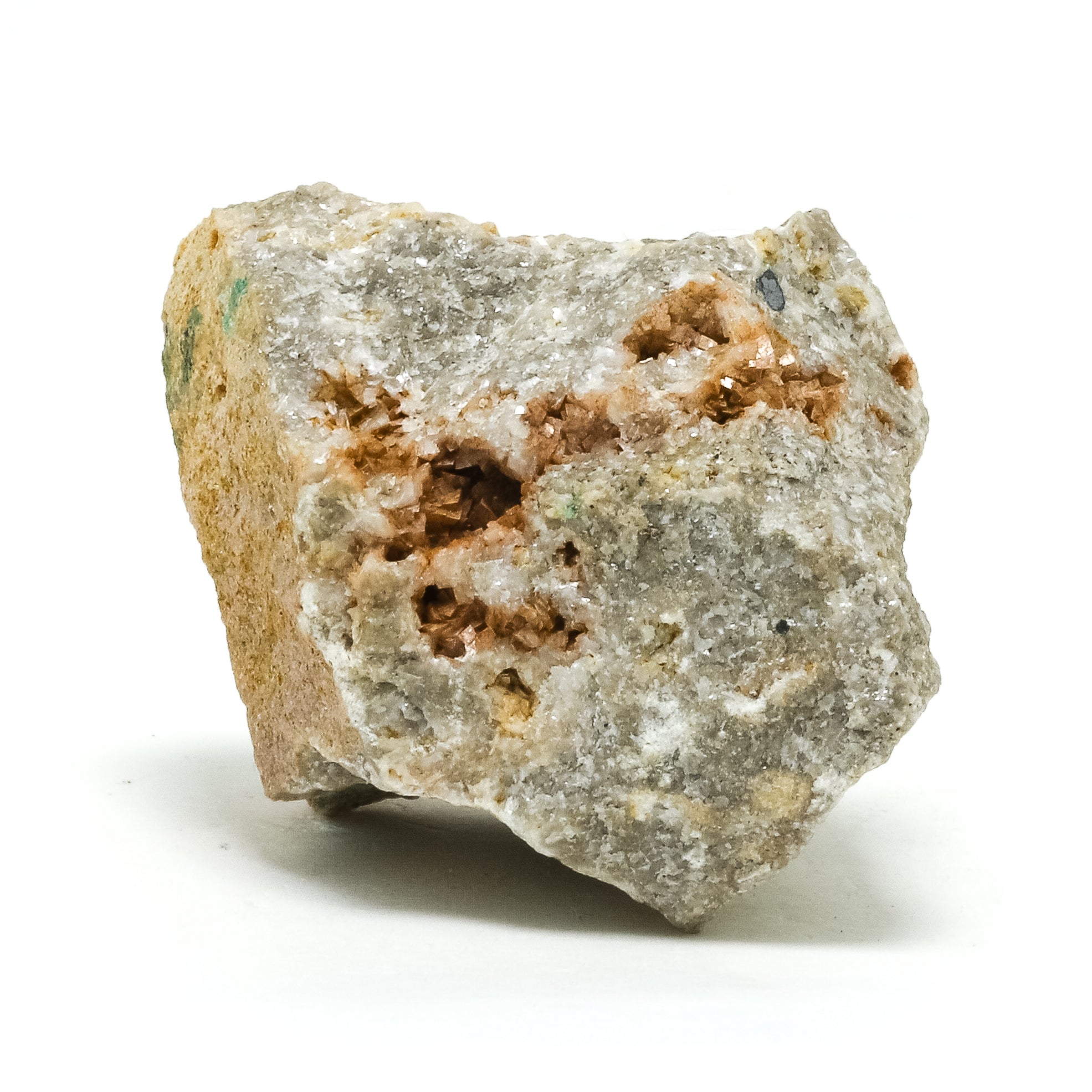 Rosasite with Selenite on Dolomite Natural Cluster from the Zellidja Mine, Bou Beker, Touissit-Bou Beker mining district, Jerada Province, Oriental Region, Morocco | Venusrox