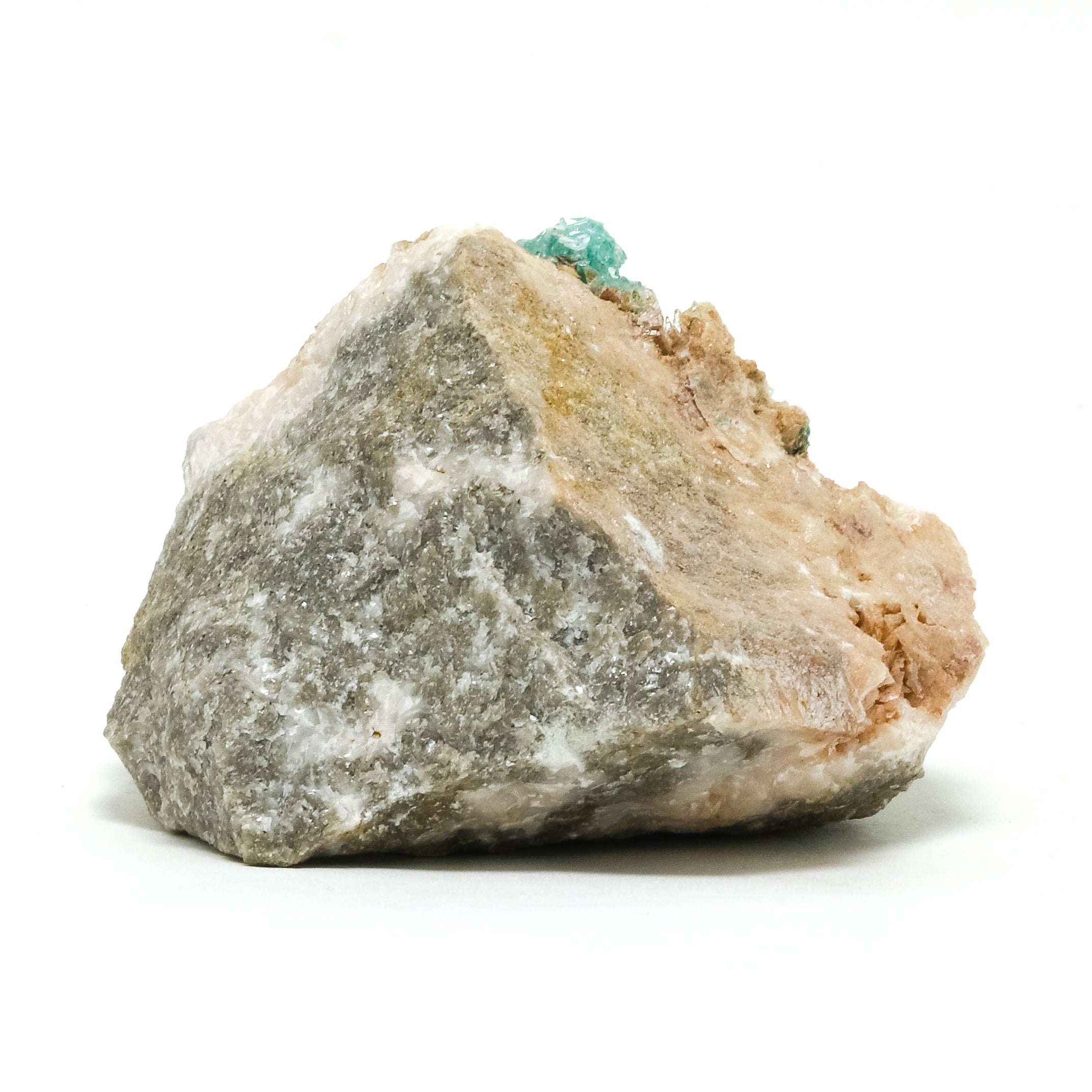 Rosasite with Selenite on Dolomite Natural Cluster from the Zellidja Mine, Bou Beker, Touissit-Bou Beker mining district, Jerada Province, Oriental Region, Morocco | Venusrox