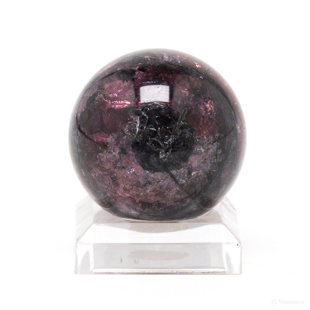 Rubellite (Red Tourmaline) Polished Sphere from Russia | Venusrox