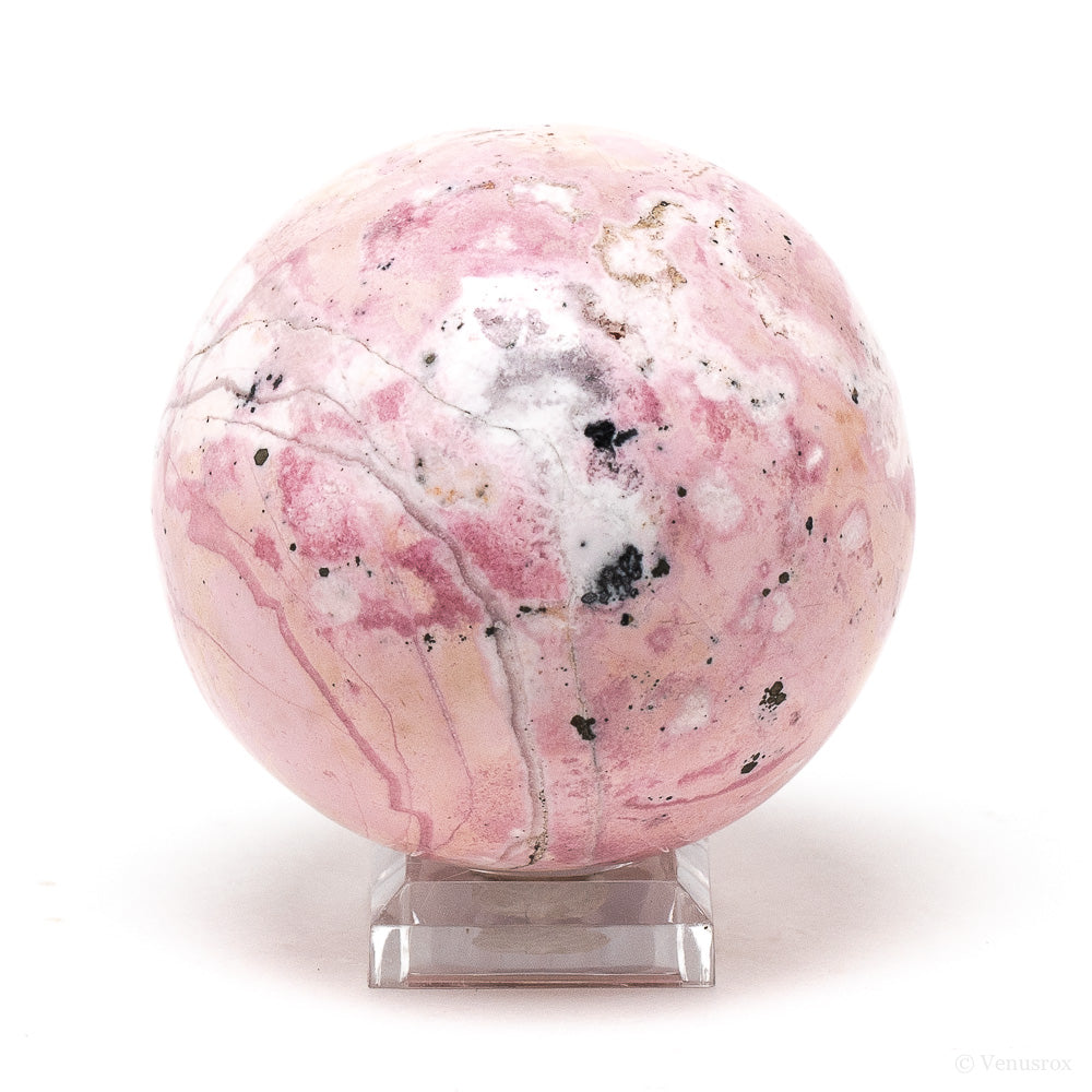 Rhodonite with Quartz Sphere from Peru | Venusrox