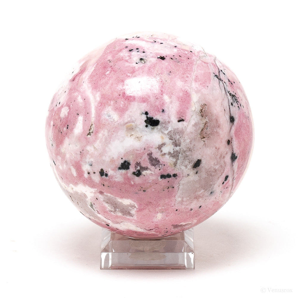 Rhodonite with Quartz Sphere from Peru | Venusrox