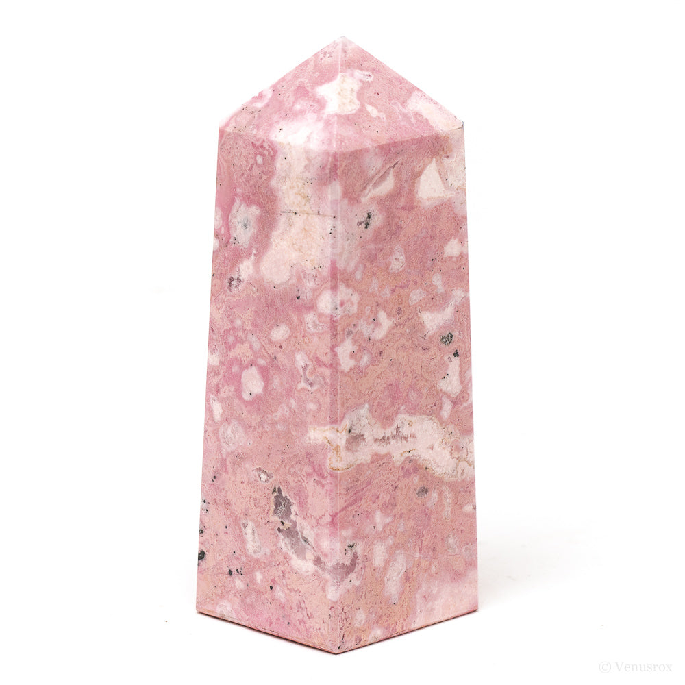 Rhodonite with Quartz Polished Point from Peru | Venusrox