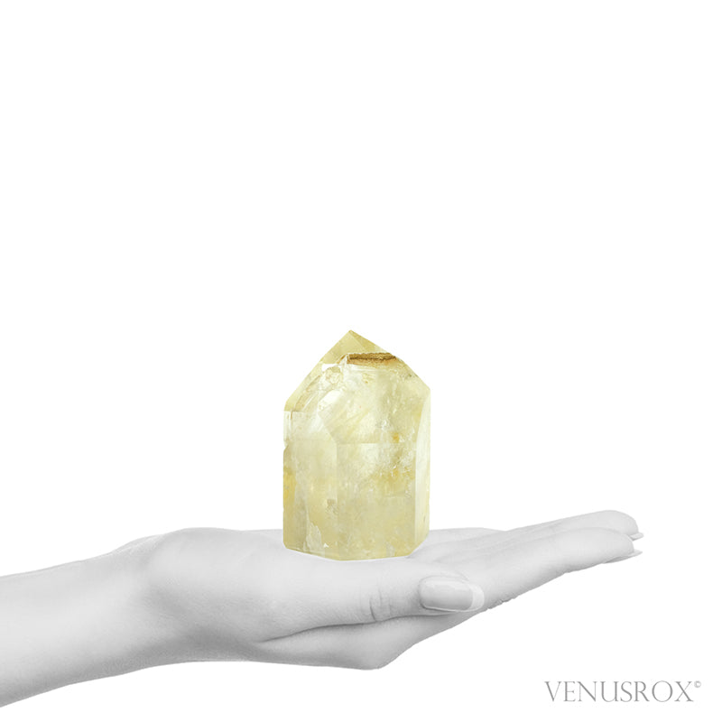 Golden Quartz Polished Point from Brazil | Venusrox