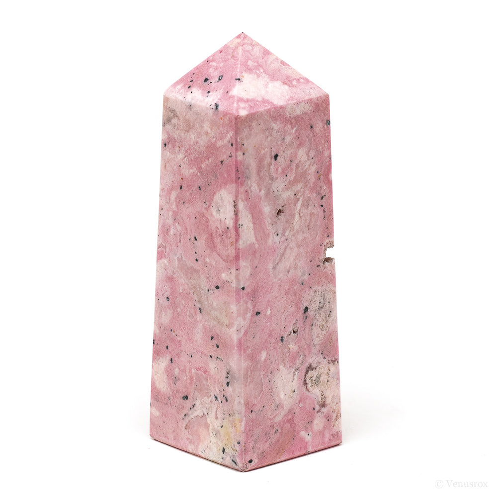 Rhodonite with Quartz Polished Point from Peru | Venusrox