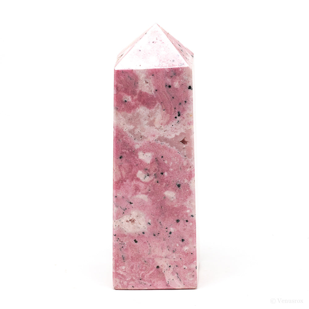 Rhodonite with Quartz Polished Point from Peru | Venusrox