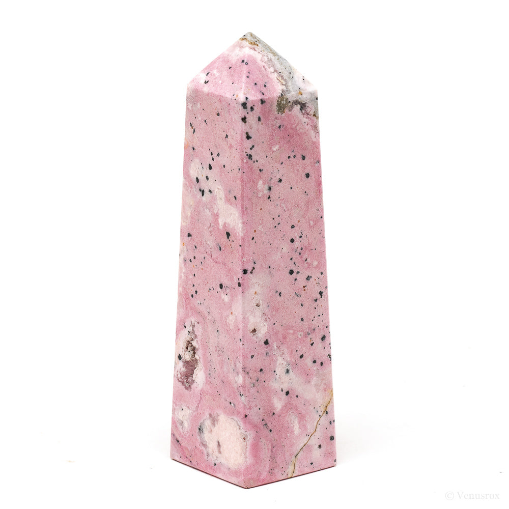Rhodonite with Quartz Polished Point from Peru | Venusrox