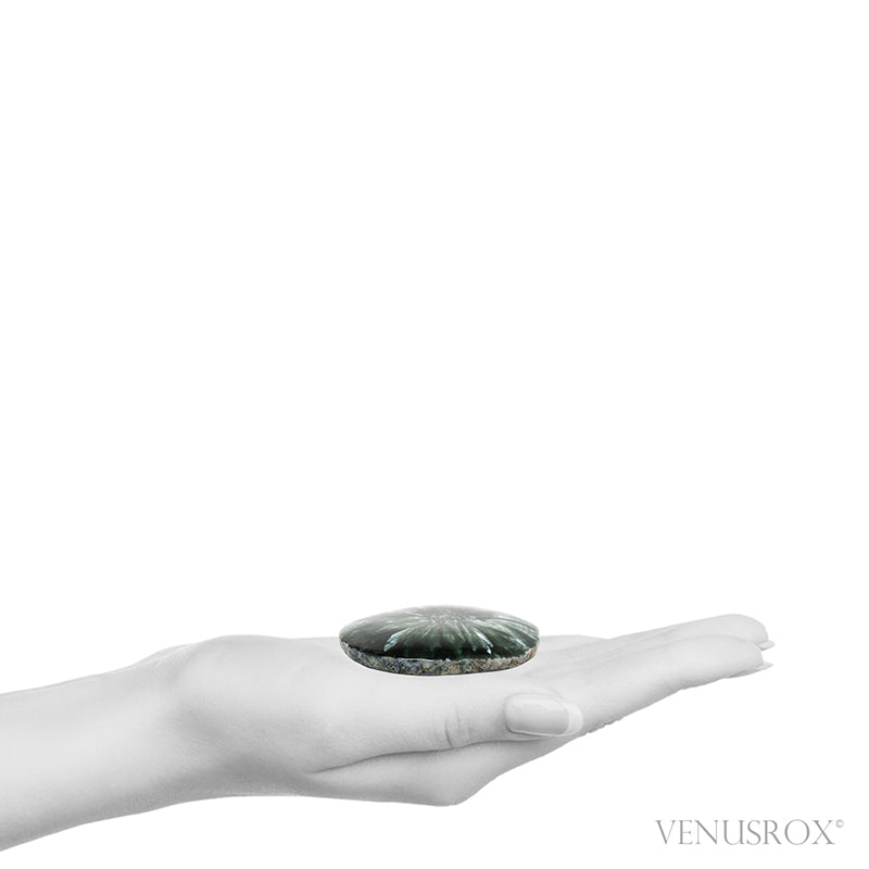 Seraphinite Polished/Natural Slice from the Korshunovskoye Iron Scary Deposit, Irkutskaya Oblast, Siberia, Russia | Venusrox