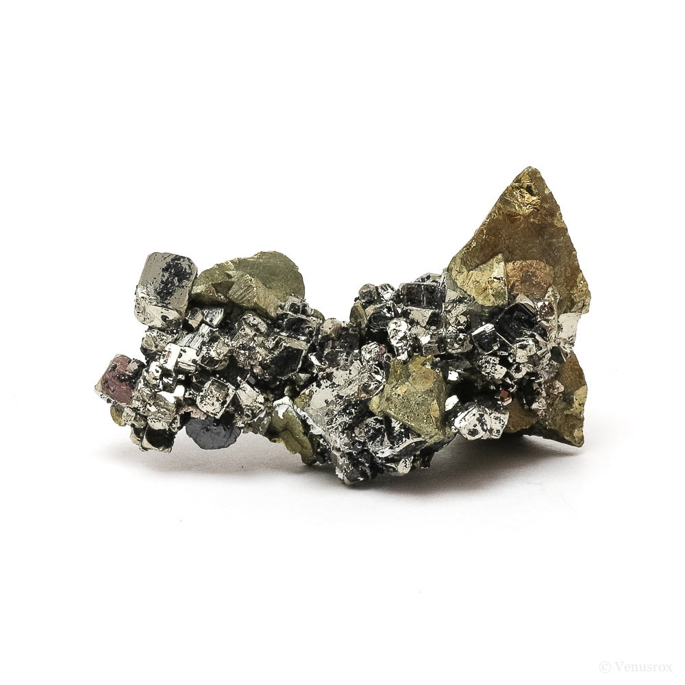Pyrite with Chalcopyrite & Sphalerite Natural Cluster from the Huanzala Mine, Huallanca District, Dos de Mayo Province, Huánuco Department, Peru | Venusrox