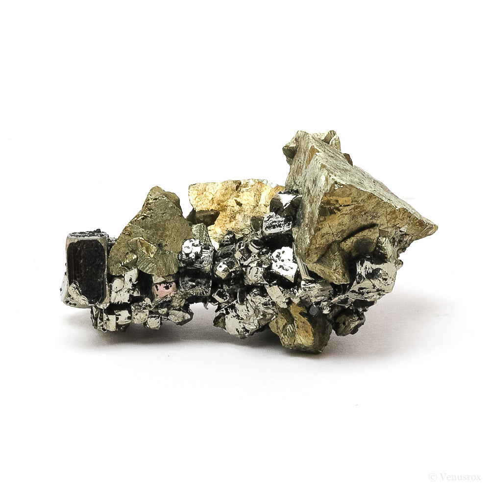 Pyrite with Chalcopyrite & Sphalerite Natural Cluster from the Huanzala Mine, Huallanca District, Dos de Mayo Province, Huánuco Department, Peru | Venusrox