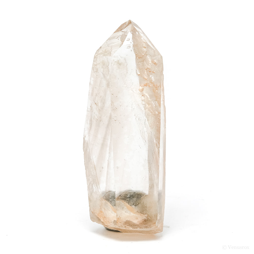 Lemurian Quartz with Hematite Part Polished/Part Natural Point from Brazil | Venusrox