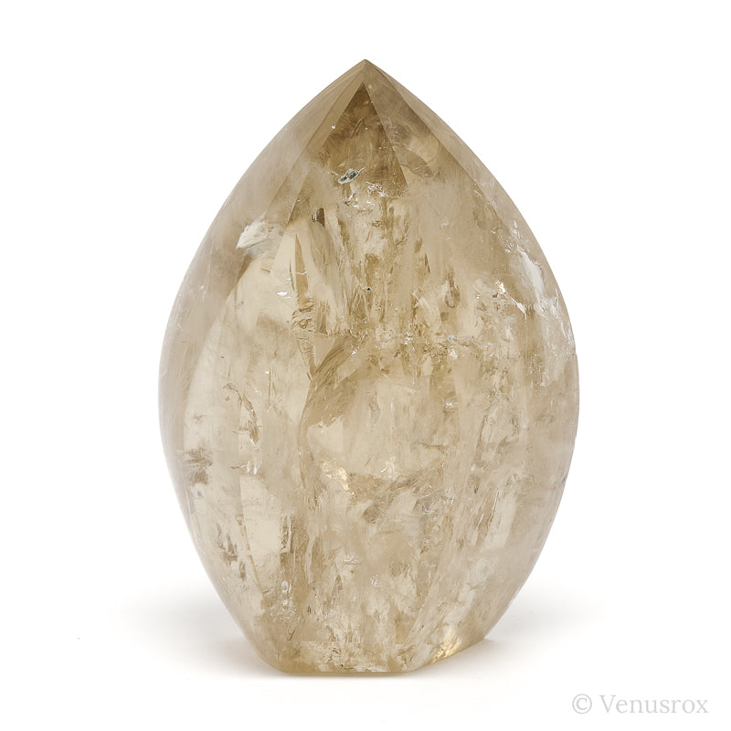 Natural Citrine Polished Flame from Brazil | Venusrox