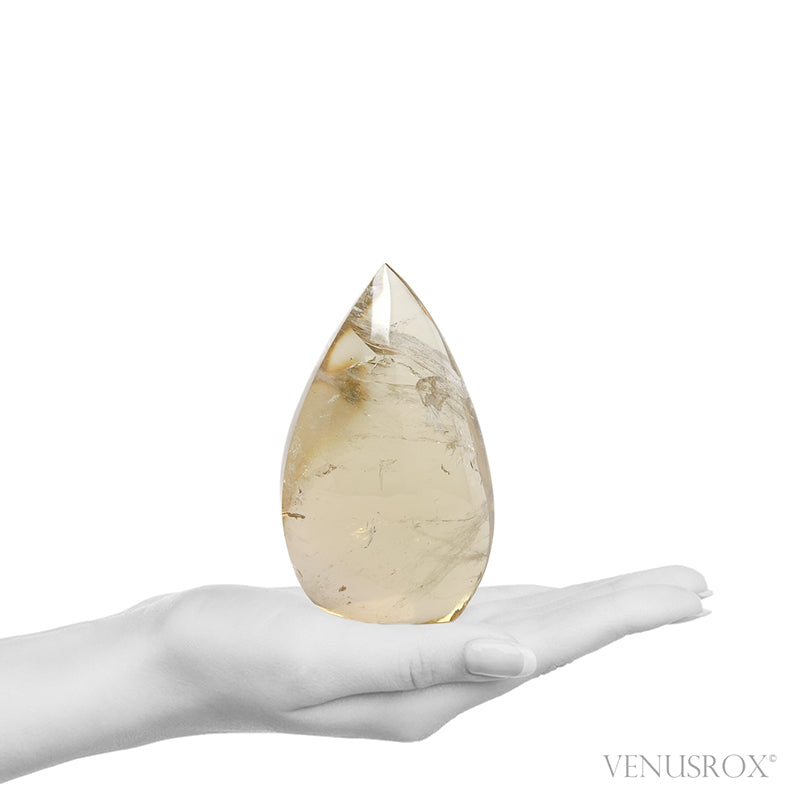Natural Citrine Polished Flame from Brazil | Venusrox