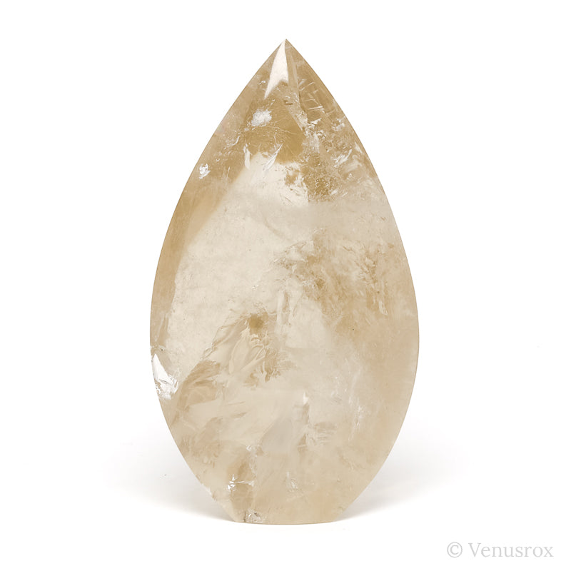 Natural Citrine Polished Flame from Brazil | Venusrox