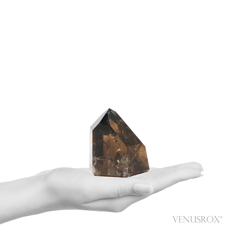 Smoky Phantom Quartz Polished Point from Brazil | Venusrox