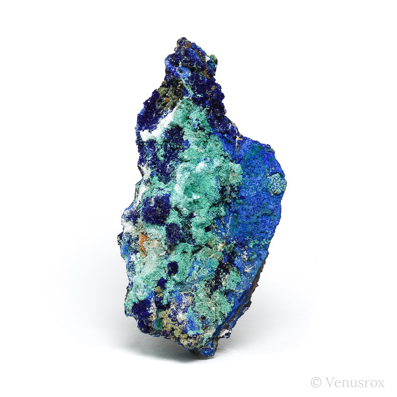 Azurite, Malachite & Aragonite on Matrix Natural Crystal from the Lavrion District, Attica Prefecture, Greece | Venusrox