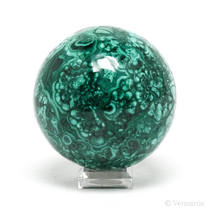 Malachite Polished Sphere from the Democratic Republic of Congo | Venusrox