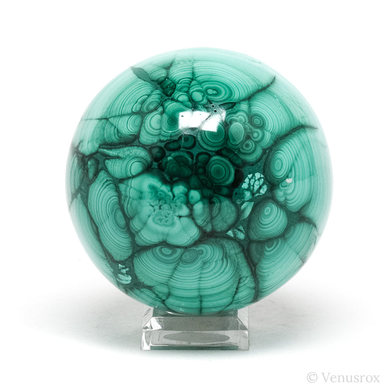 Malachite Polished Sphere from the Democratic Republic of Congo | Venusrox