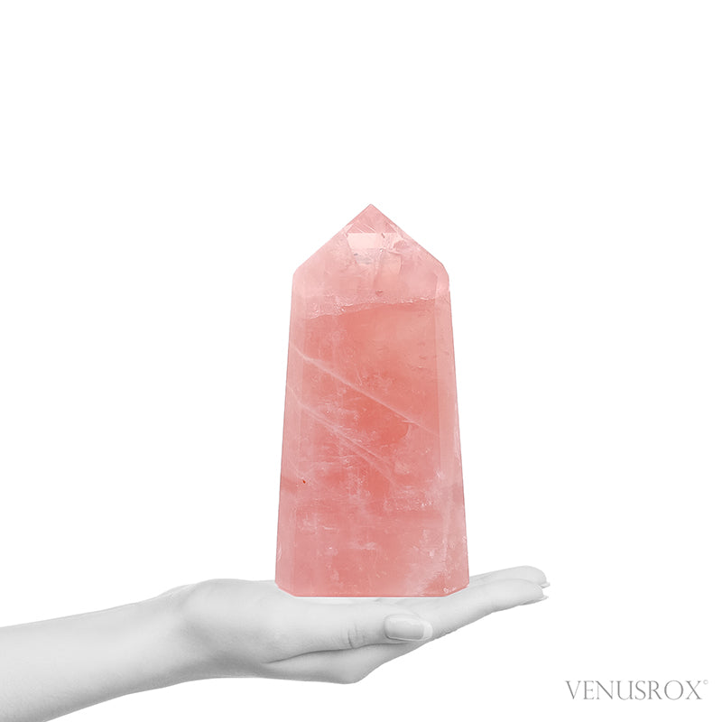 Rose Quartz Polished Point from Brazil | Venusrox