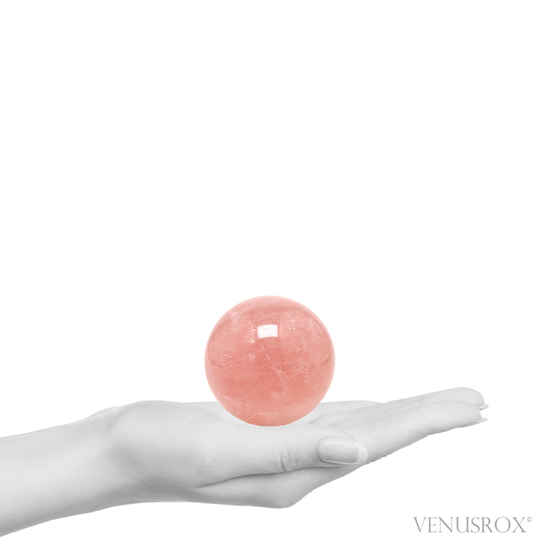 Rose Quartz Polished Sphere from Brazil | Venusrox