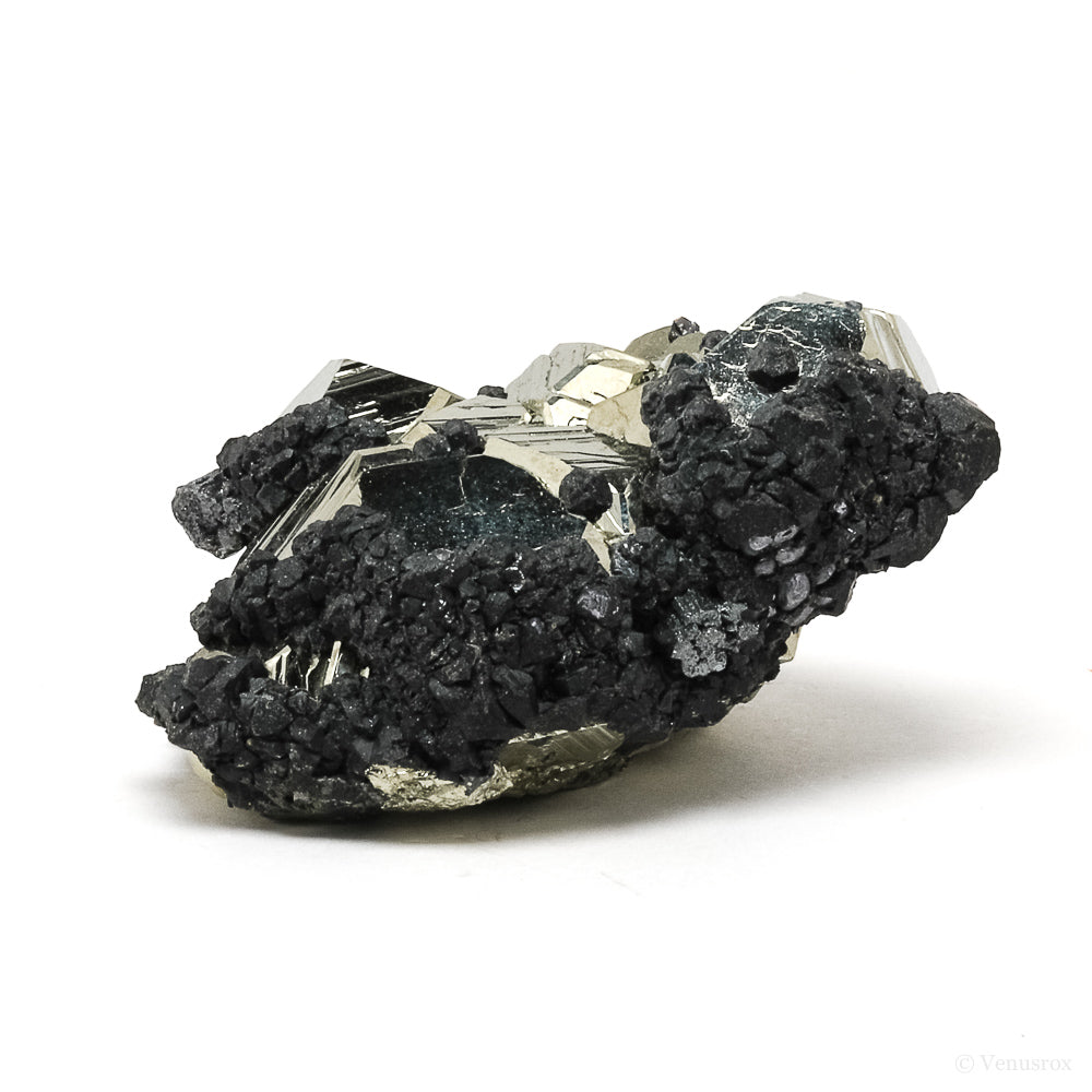Pyrite with Sphalerite Natural Cluster from the Huanzala Mine, Huallanca District, Dos de Mayo Province, Huánuco Department, Peru | Venusrox