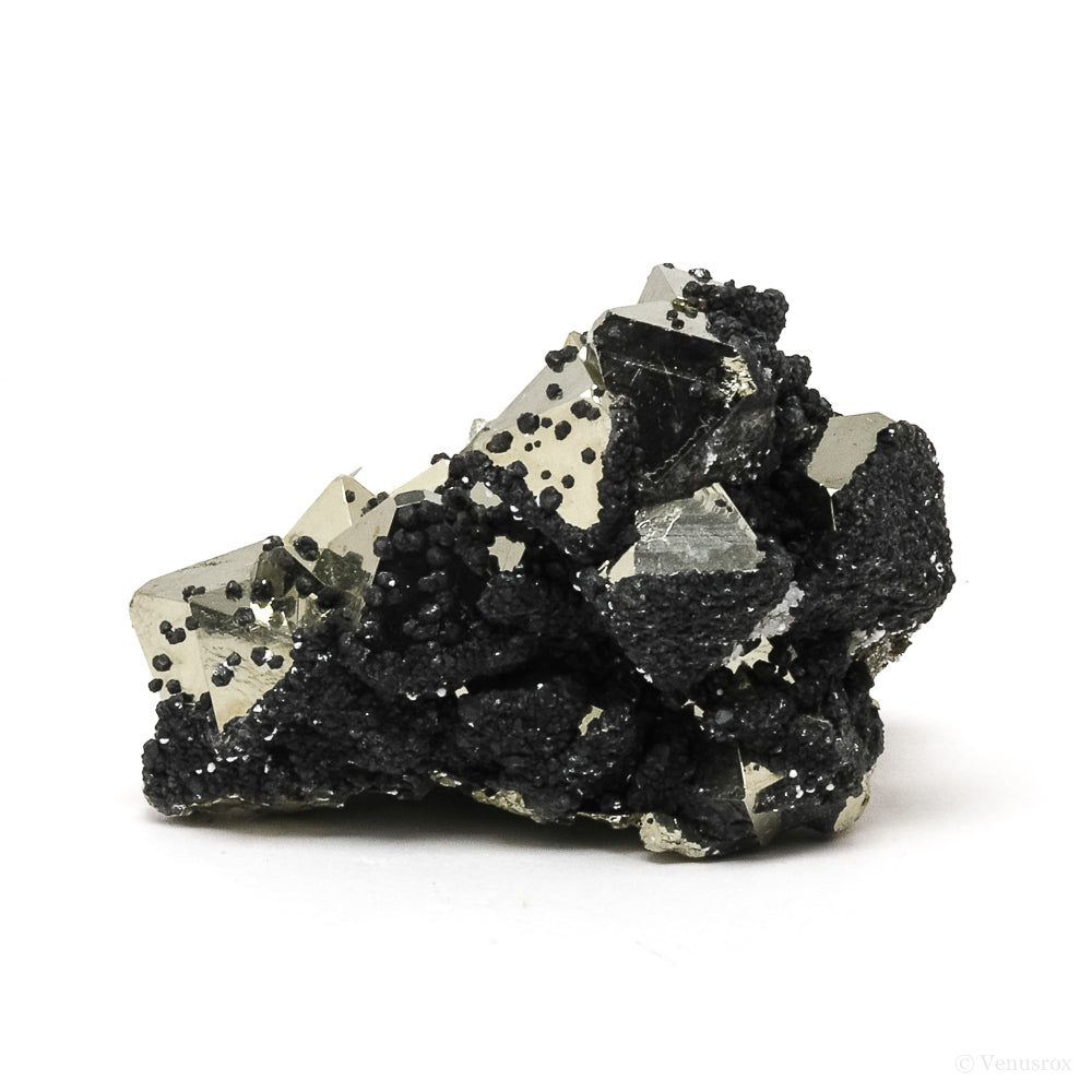 Pyrite with Sphalerite Natural Cluster from the Huanzala Mine, Huallanca District, Dos de Mayo Province, Huánuco Department, Peru | Venusrox