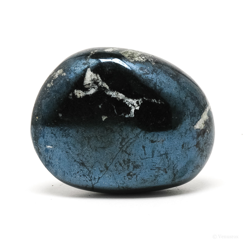 Covellite with Pyrite Polished Crystal from Peru | Venusrox