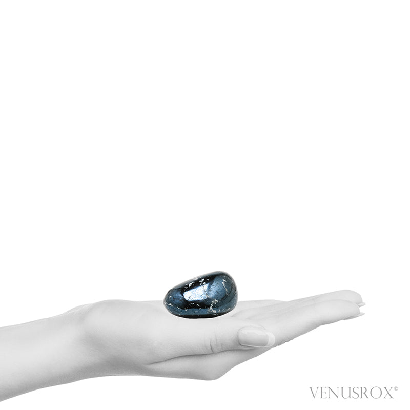Covellite with Pyrite Polished Crystal from Peru | Venusrox