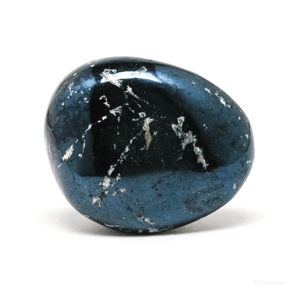 Covellite with Pyrite Polished Crystal from Peru | Venusrox