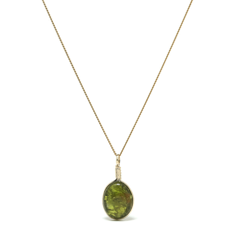 Peridot Polished Sphere Pendant from the Kaghan Valley, Pakistan | Venusrox