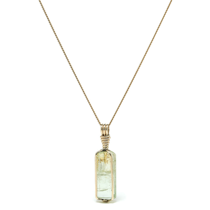 Aquamarine Polished Crystal Pendant from Russia | Venusrox