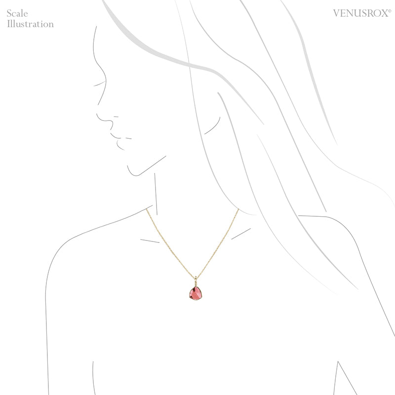 Pink Tourmaline Polished Slice Pendant from the Malkhan Pegmatite Field, Krasnyi Chikoy, Chitinskaya Oblast, Transbaikal, Eastern Siberia, Russia | Venusrox