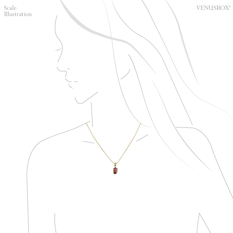 Rubellite (Red Tourmaline) Natural Crystal Pendant from the Cruzeiro Mine, Minas Gerais, Brazil | Venusrox