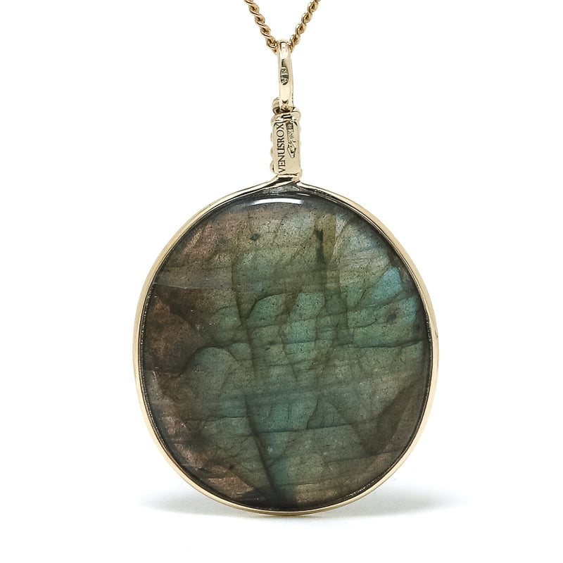 Labradorite Polished Crystal Pendant from Madagascar | Venusrox