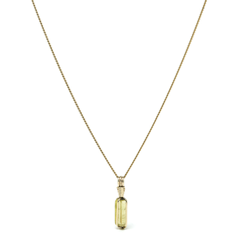 Heliodor Polished Crystal Pendant from Ukraine | Venusrox