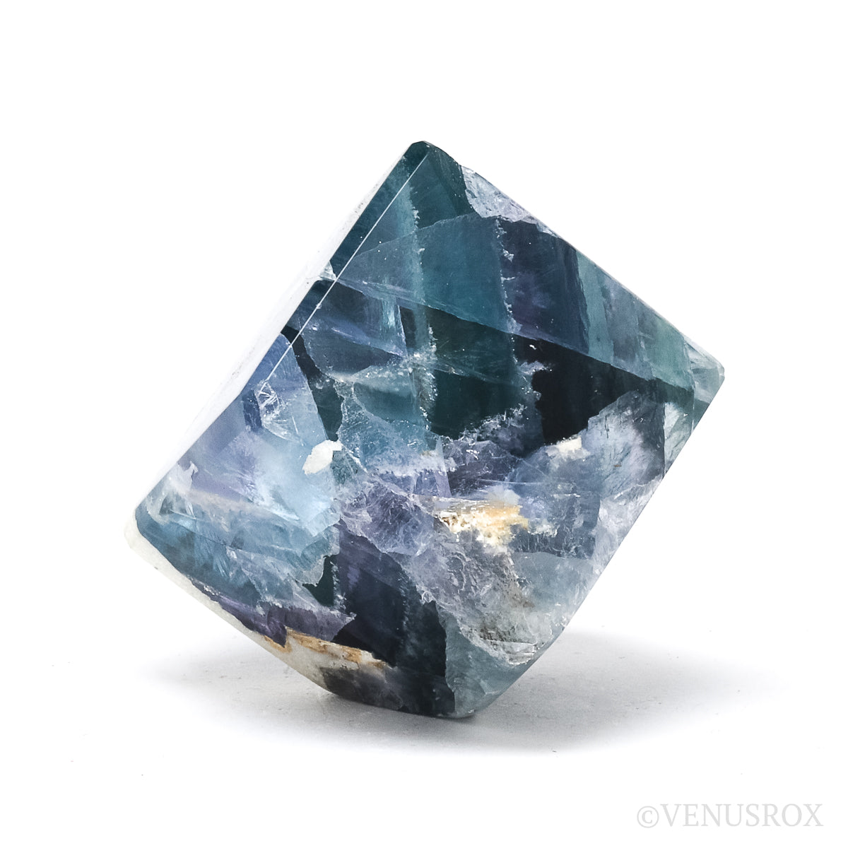 Fluorite Polished Cube from Mexico | Venusrox