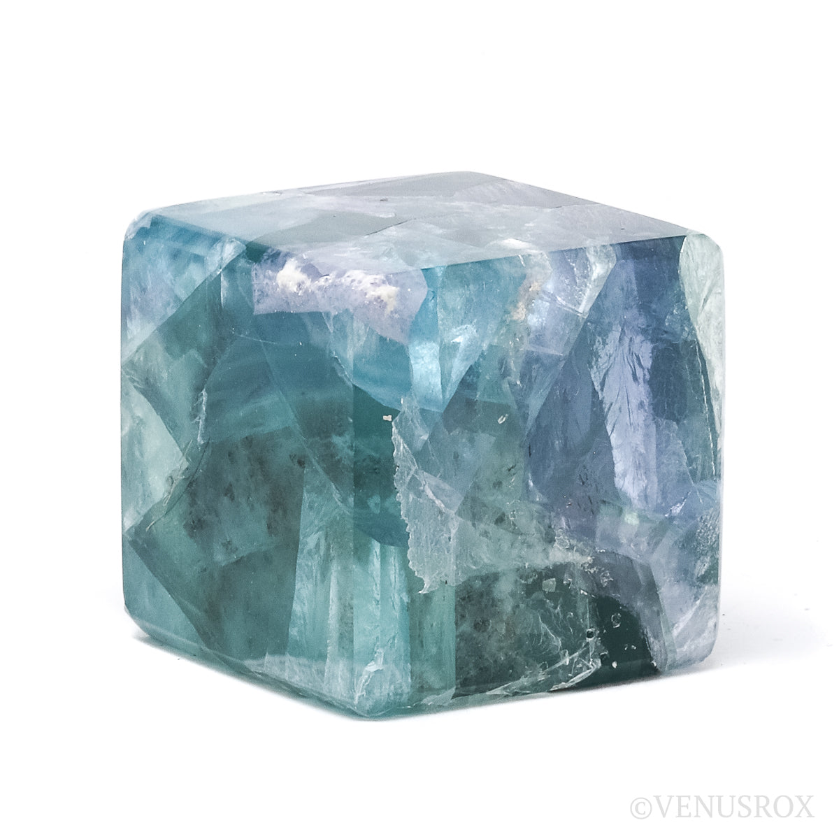 Fluorite Polished Cube from Mexico | Venusrox