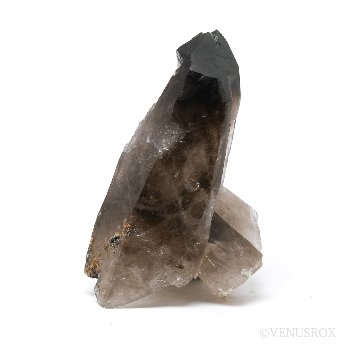 Smoky Quartz with Aegirine & Feldspar Natural Point from Mount Malosa, Zomba District, Malawi | Venusrox