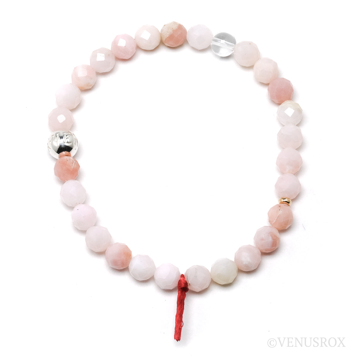 Pink Opal Bead Bracelet from Peru | Venusrox
