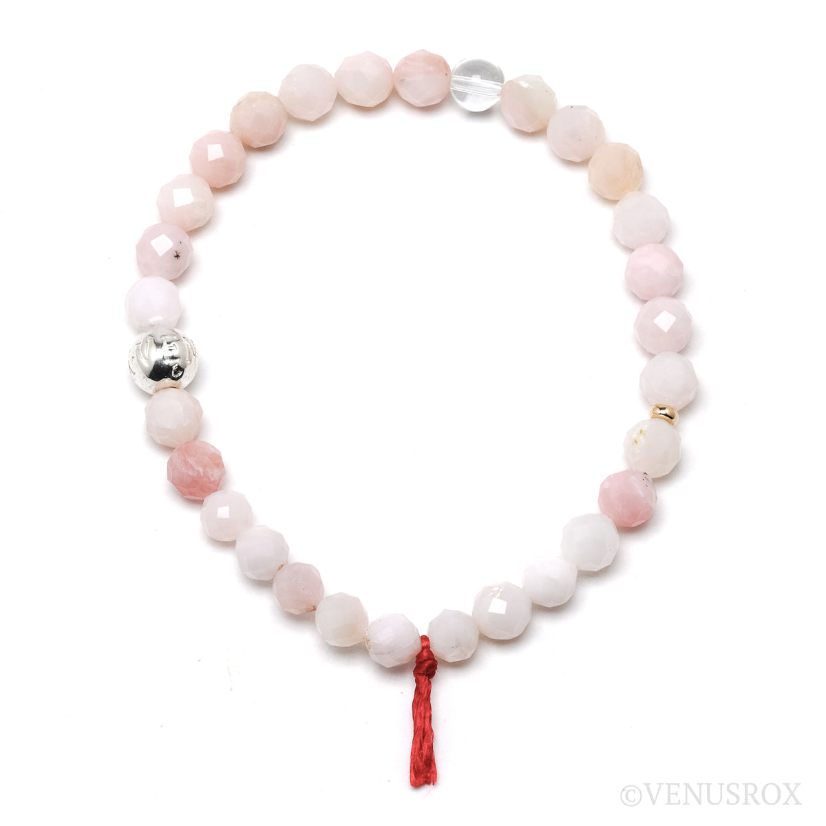 Pink Opal Bead Bracelet from Peru | Venusrox