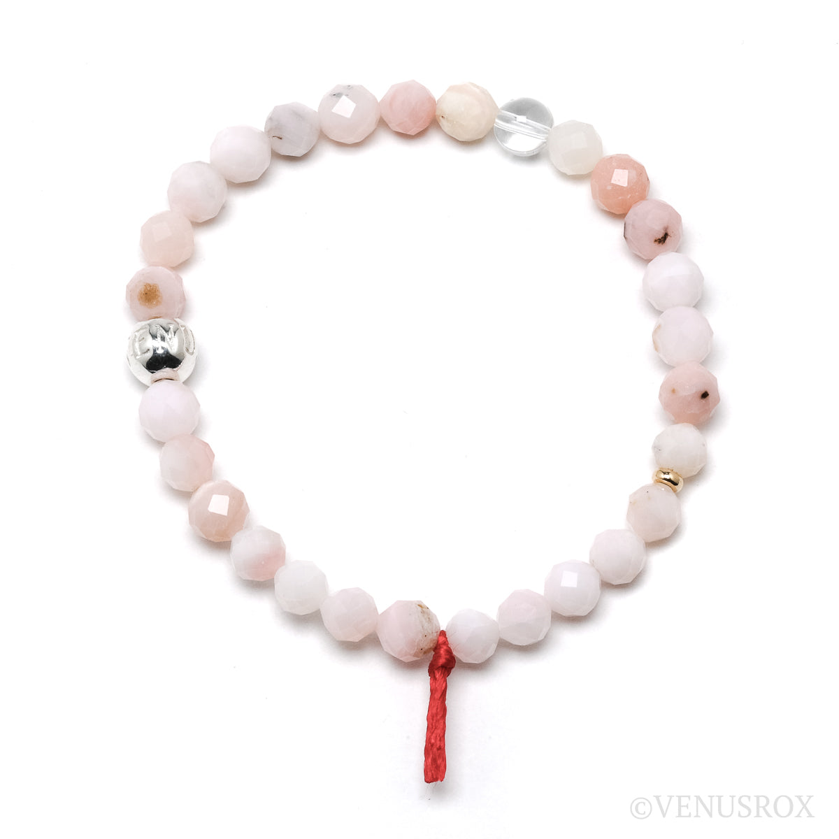Pink Opal Bead Bracelet from Peru | Venusrox