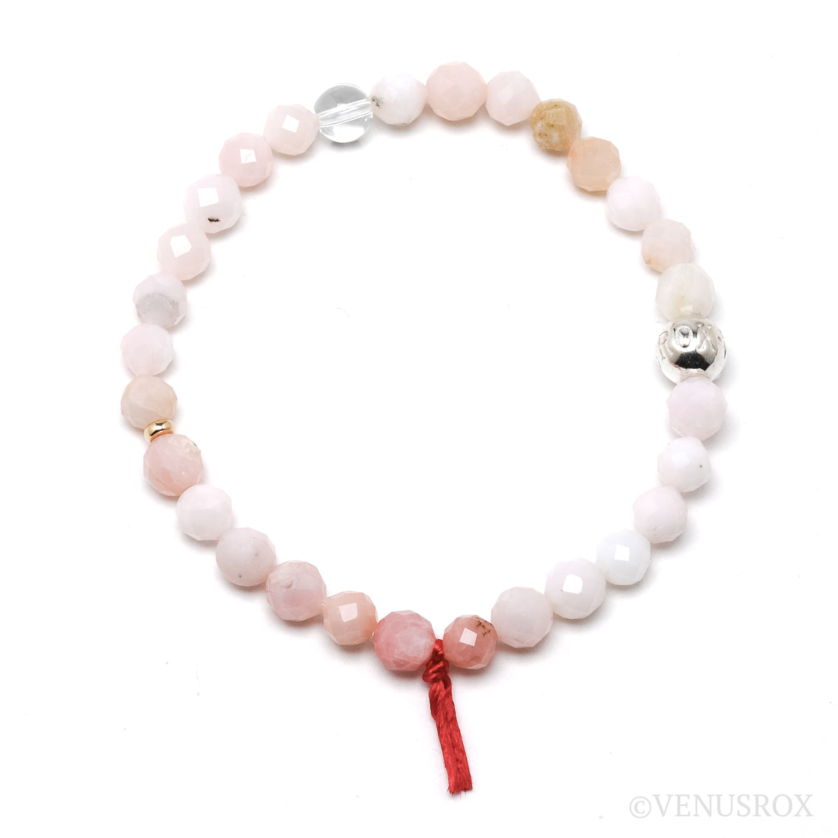 Pink Opal Bead Bracelet from Peru | Venusrox